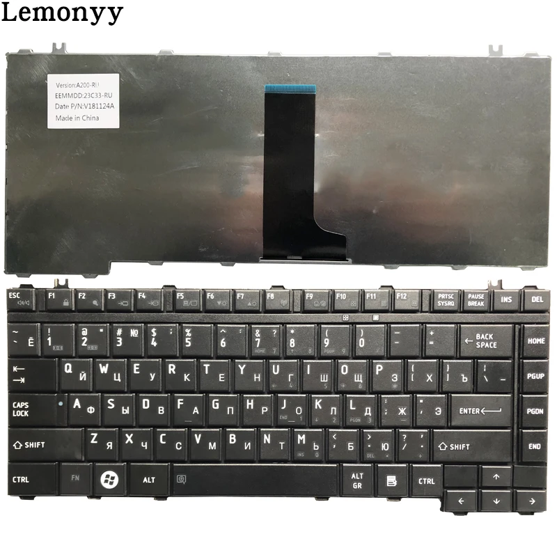 Русской клавиатуры для ноутбука Toshiba A200 L331 M216 L323 L322 A203 A205 A210 A215 M207 L300 L332 L201 M320 M327 M322 A300 RU Клавиатура ноутбука