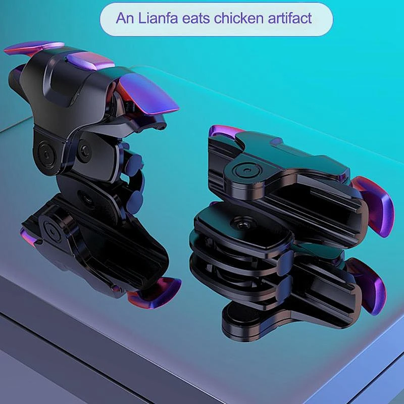 2 шт. для мобильного контроллера PUBG геймпад Free Fire L1 R1 триггер металлический ключ