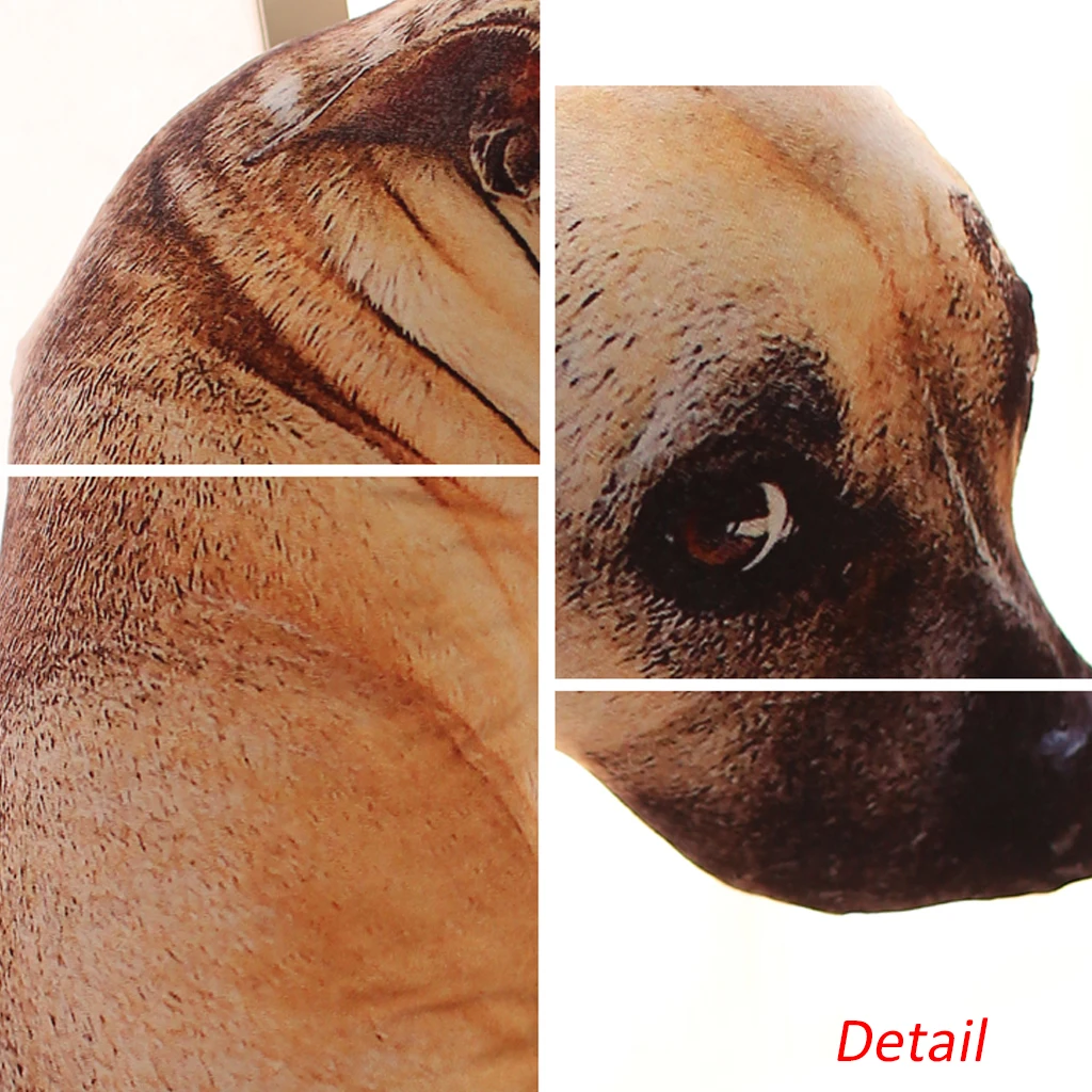 

Puppy Shape Cushion 3D Printed Dog Throw Pillow Simulation Plush Sleeping Pillow Home Decor Animal Sofa Toys For Children