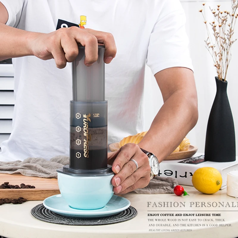 Портативный Es пресс o французский пресс бытовой DIY кофе воздушный пресс машина бариста йуро пресс с бумажным фильтром