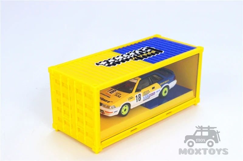Tarmac работает 1:64 Toyota Corolla Levin AE92 JTCC 1993 Racing w/контейнер литая модель автомобиля |