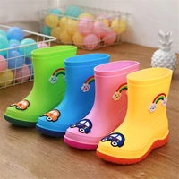 new cartoon 3d three dimensional childrens rain boots non slip high waterproof fashion kids water boot