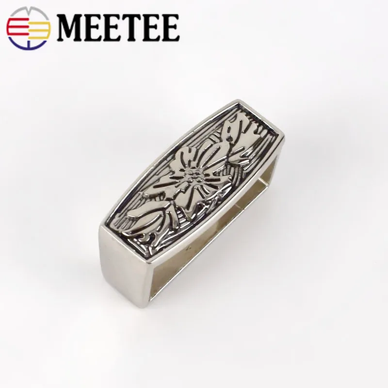 Meetee 1 комплект (3 шт.) 26 мм пряжка для ремня винтажный узор пряжки из сплава женщин и