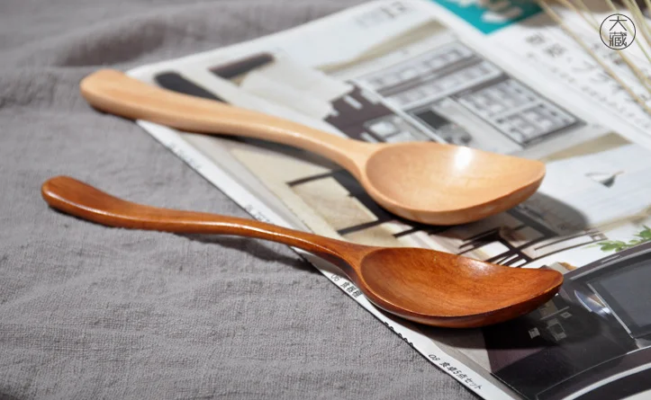 Retro Wooden Spoon Kitchen Cookware Tool Soup Tea Dining | Дом и сад