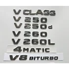 Хром для Mercedes Benz V Class W447 MPV V200 V220 V250 V250d V260 V260d V200L V220L V250L V260L V280L Эмблема 4MATIC эмблемы