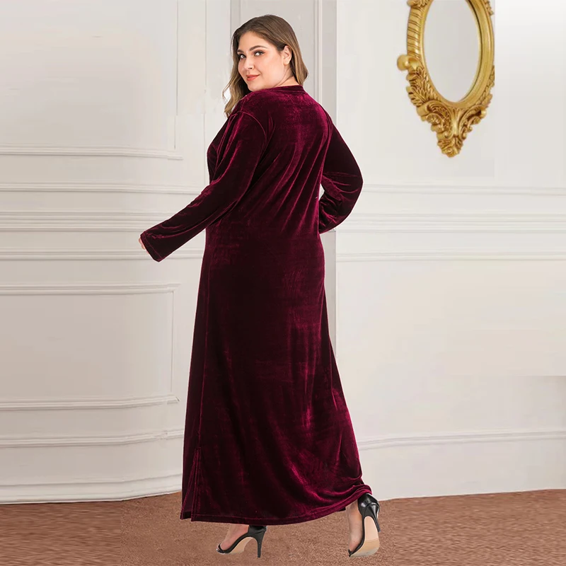 Новое мусульманское платье Дубай Турция большой размер Женская Арабская юбка