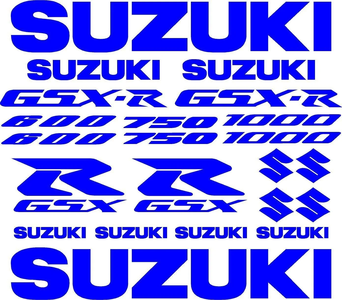 

Для туристических ящиков 22 x Blau GSX-R GSXR Aufkleber Стикеры Satz