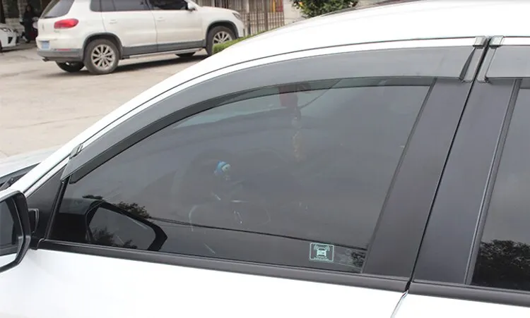 4 шт. пластиковые наружные дефлекторы от солнца и дождя для Nissan Tiida 2006-2010 первого