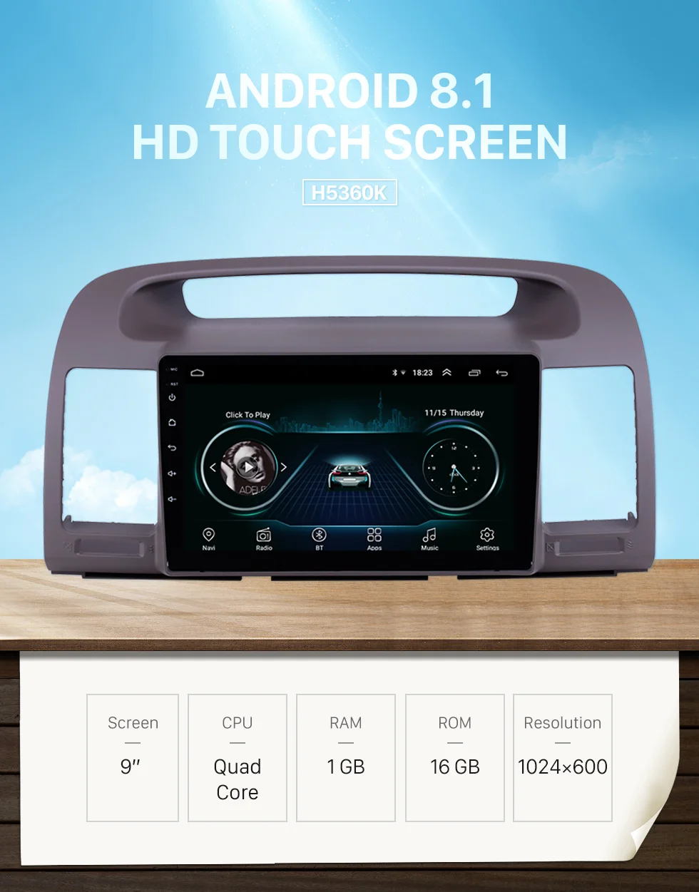 Seicane " Bluetooth Автомобильный gps Радио Android 8,1 для 2000-2003 Toyota Camry с AUX 2din HD сенсорный экран поддержка Carplay DAB+ OBD