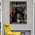 Картина на холсте с изображением дяди, который продает мясо Марка Райдена, картина маслом, плакат, Настенная картина HD для гостиной, украшение для дома