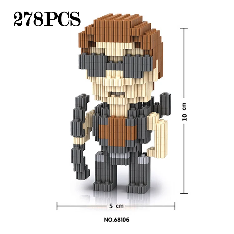 278pc Hawkeye Строительные блоки, игрушки для детей, Super Mario Bros, алмазные мини-блоки, Doraemoned, супер герой, Narutoes, Звездные войны, Детский Рождественский подарок - Цвет: 278pc Hawkeye