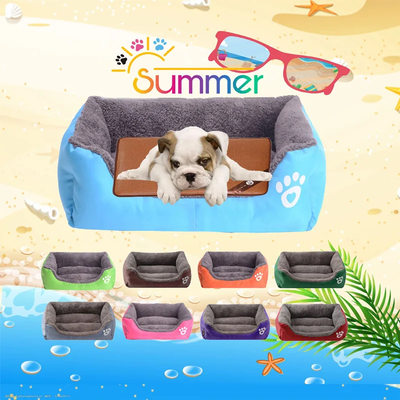 Летний большой коврик для собак прикольная кровать пудель домик домашних