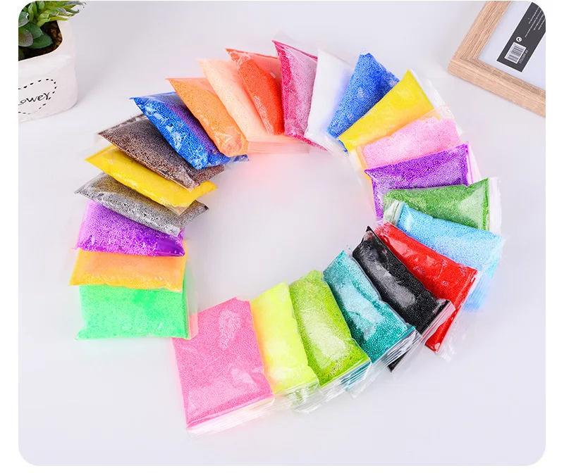 24 Colors Snowflake mud Slime Clay Ball Supplies DIY Light Soft Cotton Charms Slime Fruit Kit Cloud Craft Antistress Kids Toys