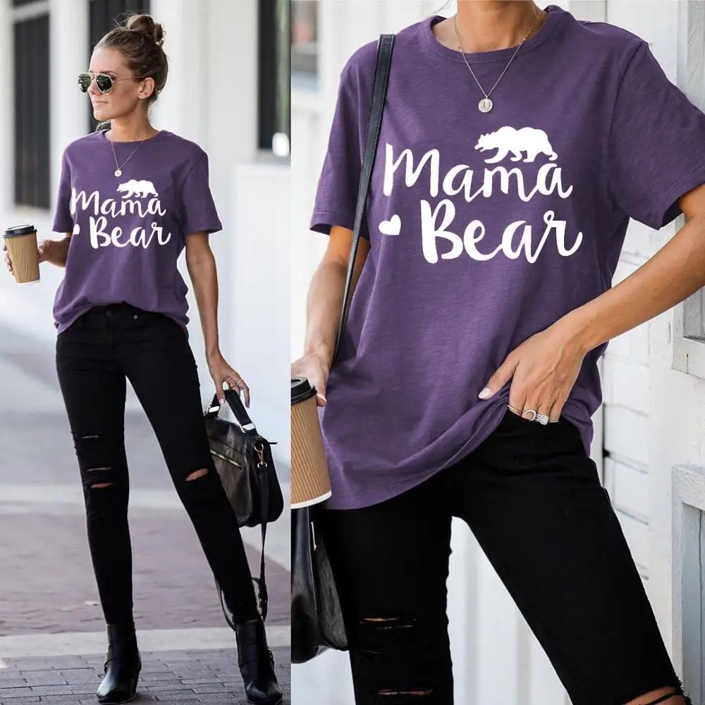 

American fashion plain color hot style home leisure printed T-shirt shirt shirt seaside holiday comfort couple date