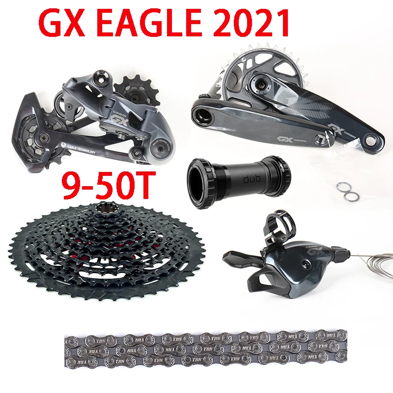 

2021 SRAM GX EAGLE 1X1 2 скоростной MTB велосипедный групповой набор DUB свеча ножной переключатель переключения передач ТРИГГЕРНАЯ кассета 9-50T XD Sram Gx це...