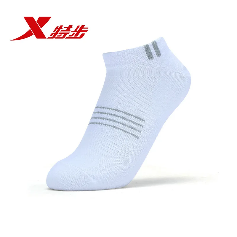 Xtep мужские короткие спортивные носки 3 пары/партия удобные дышащие для бега белые