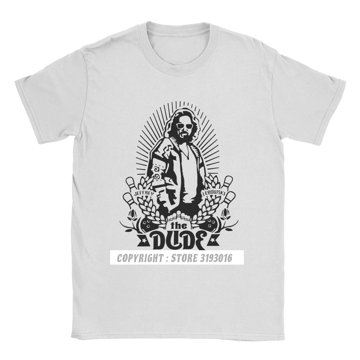 Новейшая модель Модные в стиле ретро футболки мужские Dude большой футболка Lebowski