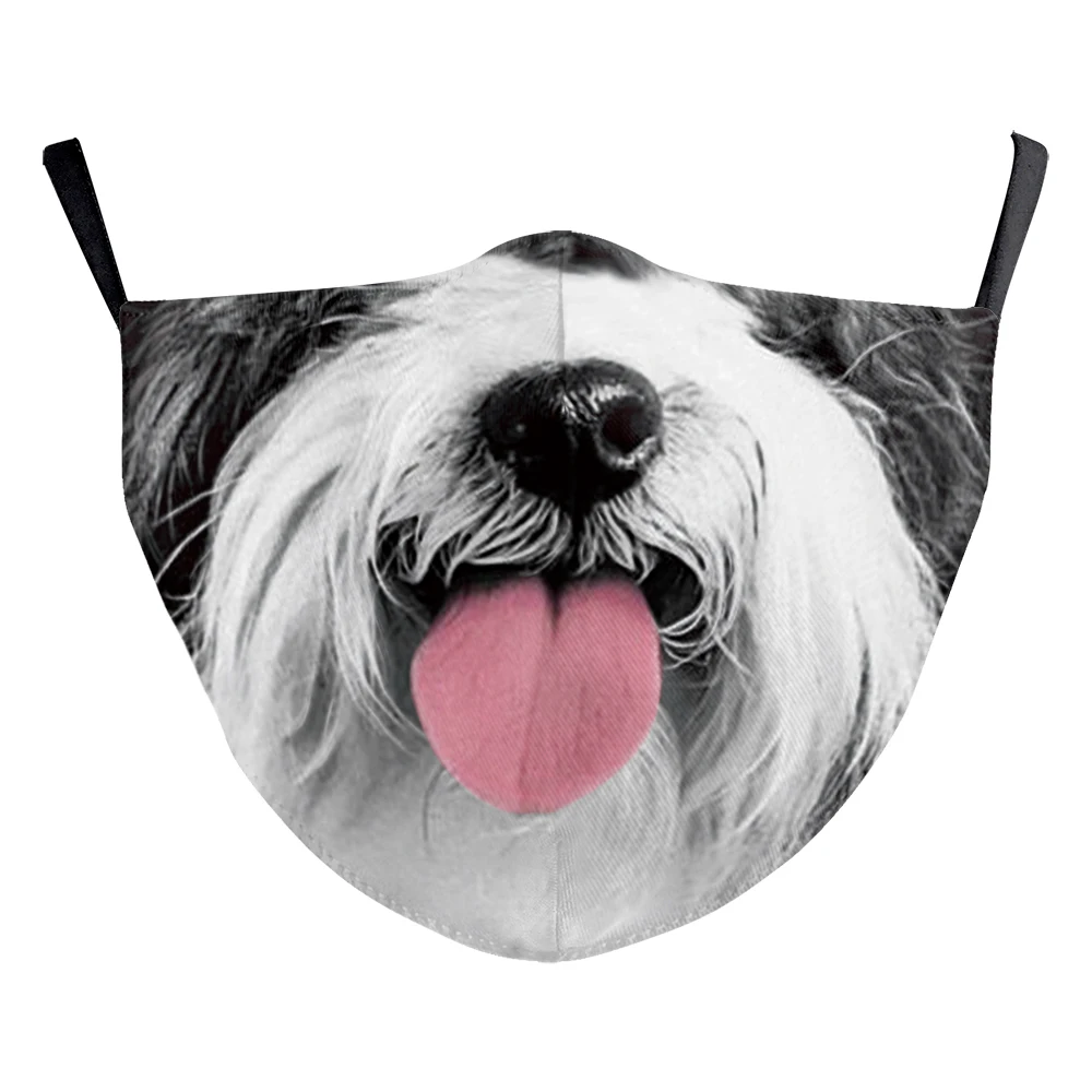 3D Косплей кошка собака акула принт смешная женская маска Мультяшные животные