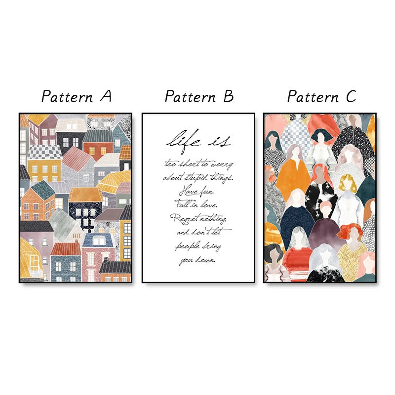 Феминистская детская живопись женские здания настенная Картина на холсте принты