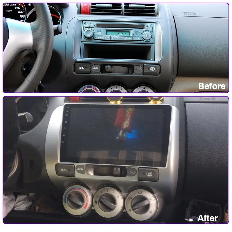 Автомобильный DVD плеер Wanqi мультимедийный 9 &quot2.5D IPS Android 8 1 с GPS для Honda Fit Jazz 2004 2005 2006