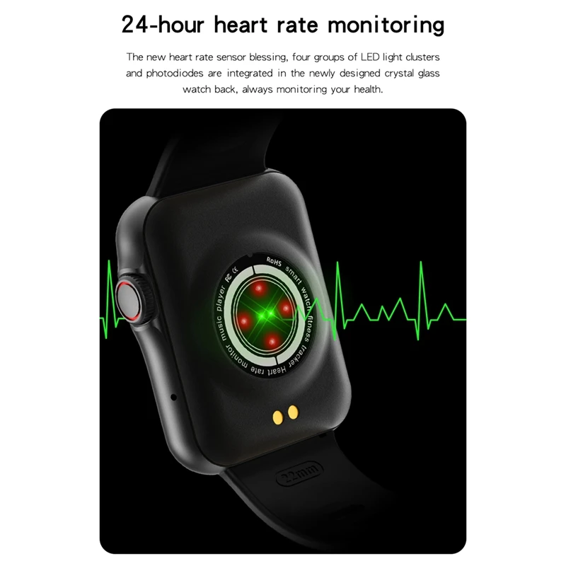 

2 Set D06 Smartwatch Bluetooth Call 1.6Inch Full Press Waterproof Outdoor Sports Smartwatch, Black & Golden