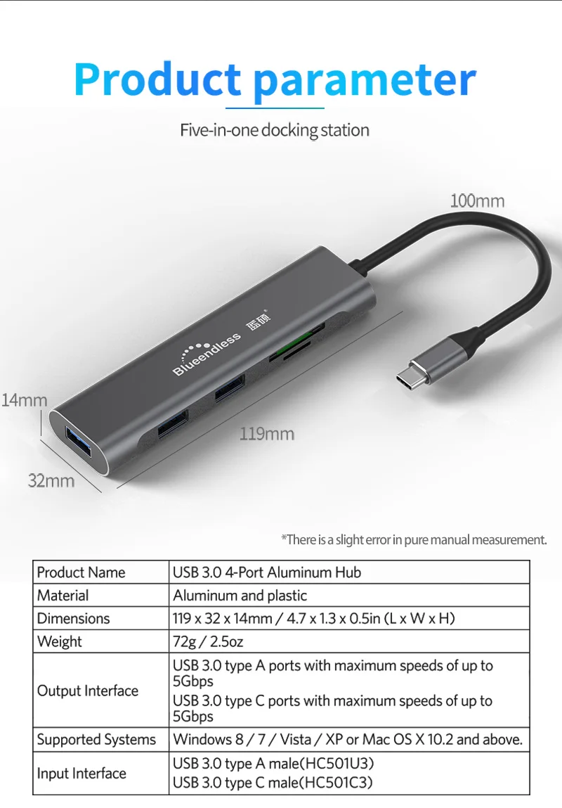 9 в 1 Алюминиевый Usb type-c док-станция для ноутбука USB 3,0 HDMI TF LAN PD usb-концентратор для Macbook huawei XiaoMi DELL Поверхностная док-станция