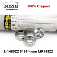 20pcs100pcs original nmb minebea high speed bearing l 1480zz 8144 mm mr148zz precision miniature ball bearings 8mmx14mmx4mm