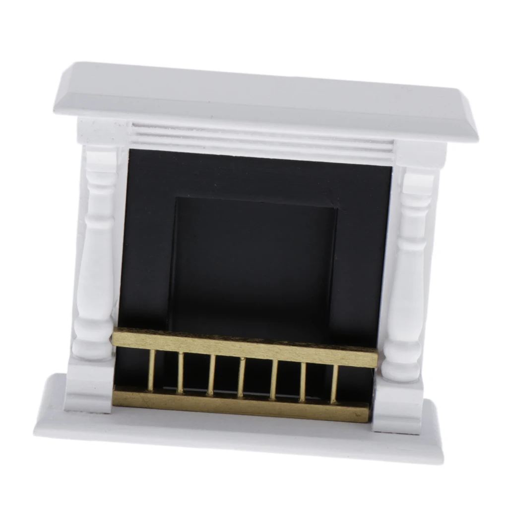 1/12 кукольный домик Миниатюрный Европейский стиль деревянный камин украшение для