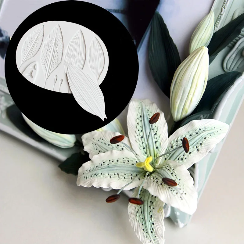 2 шт. силиконовая форма для цветов и лилий |