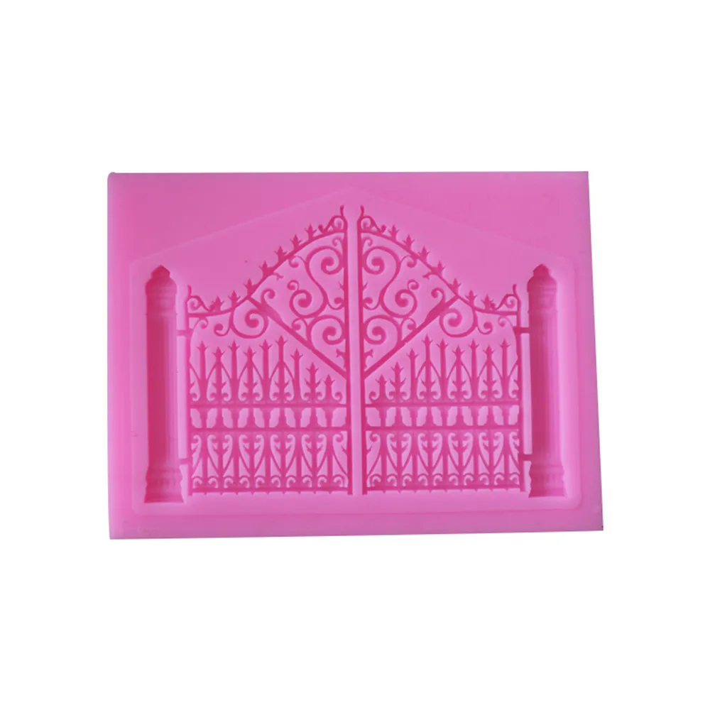 

3D Door Window Silicone Mold Frame Cake Border Fondant Cake Decorating DIY Fence Cookie Baking Candy Chocolate Gumpaste Moulds