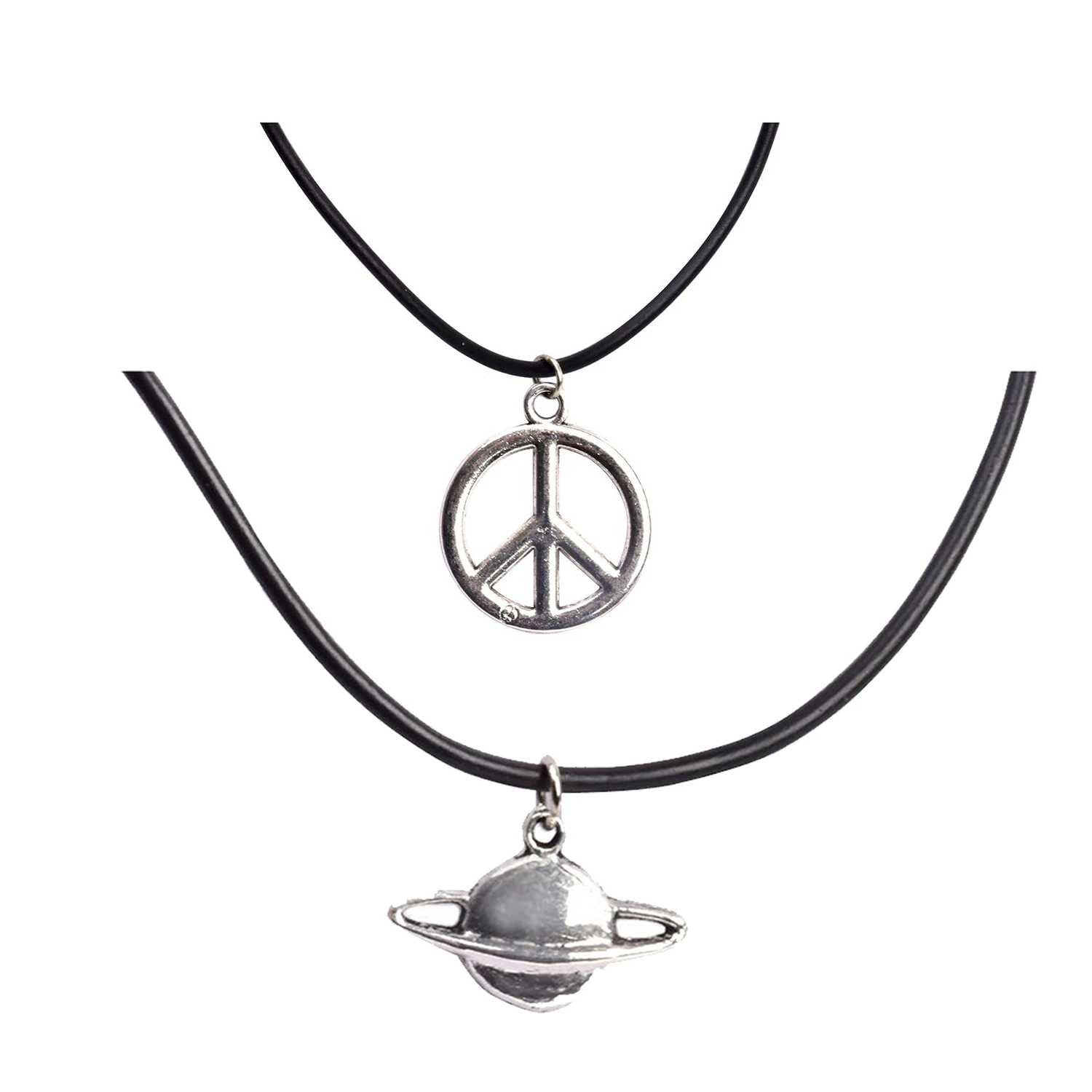 

Модное серебряное ожерелье с подвеской кожаная цепочка Ювелирные изделия