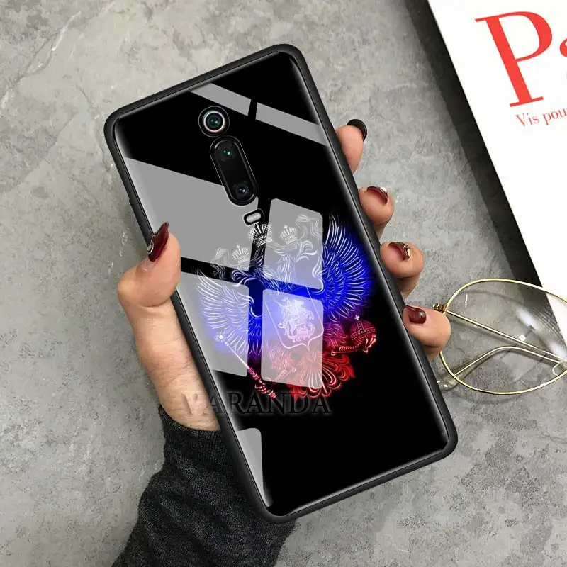 Чехол с гербом оружия российским флагом для Xiaomi Redmi K20 Note 6 7 8 Pro Mi A3 CC9 CC9E закаленное