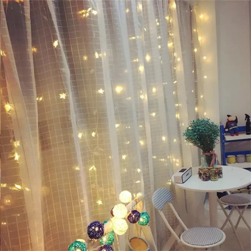 10M Light String LED Star Ball Lamps Plug AC 110V/220V Outdoor Indoor Garland Garden Decor for Christmas Wedding New Year Party | Освещение