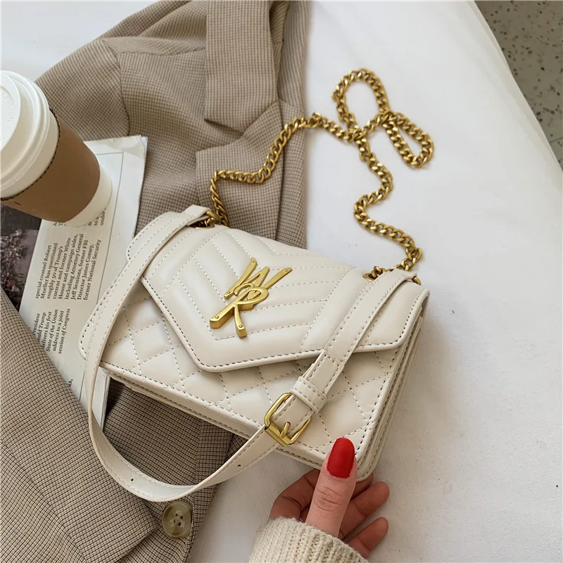 

Fashion Womens Handbags Popular Chain Small Bag Women's New Fashion In Spring And Summer 2021 Solid Color Messenger Red Purses