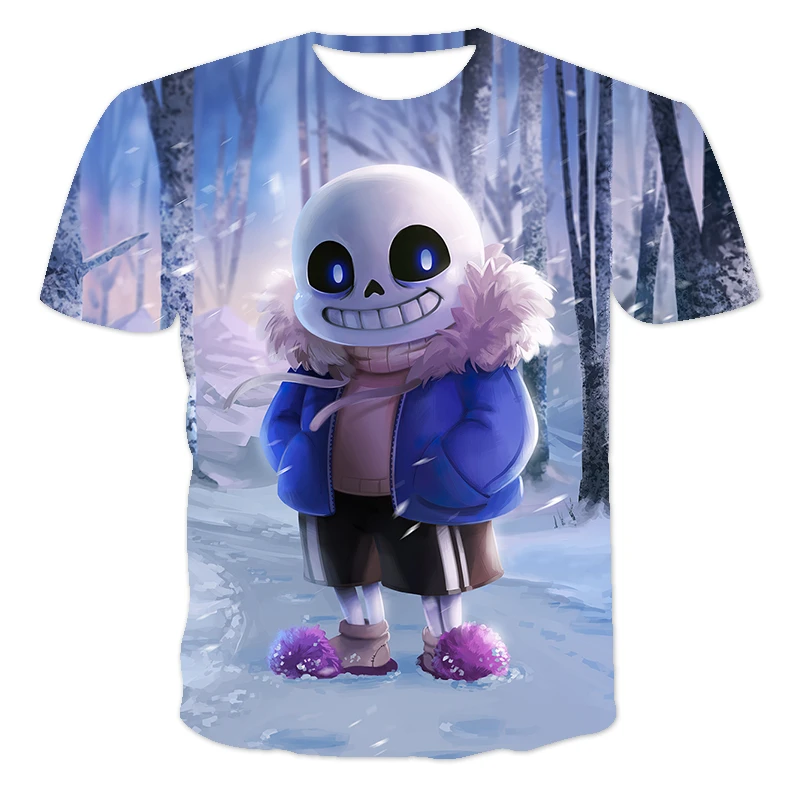 

2021 new summer popular game under the legend cartoon pattern men/boy T-shirt breathable perspiration elastic fine mesh110-6XL