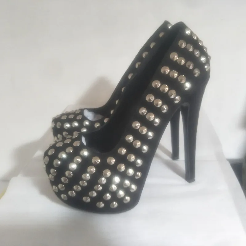 SHOFOO/обувь. Модная новинка Женская обувь Черная кашемировая кожа Декоративные