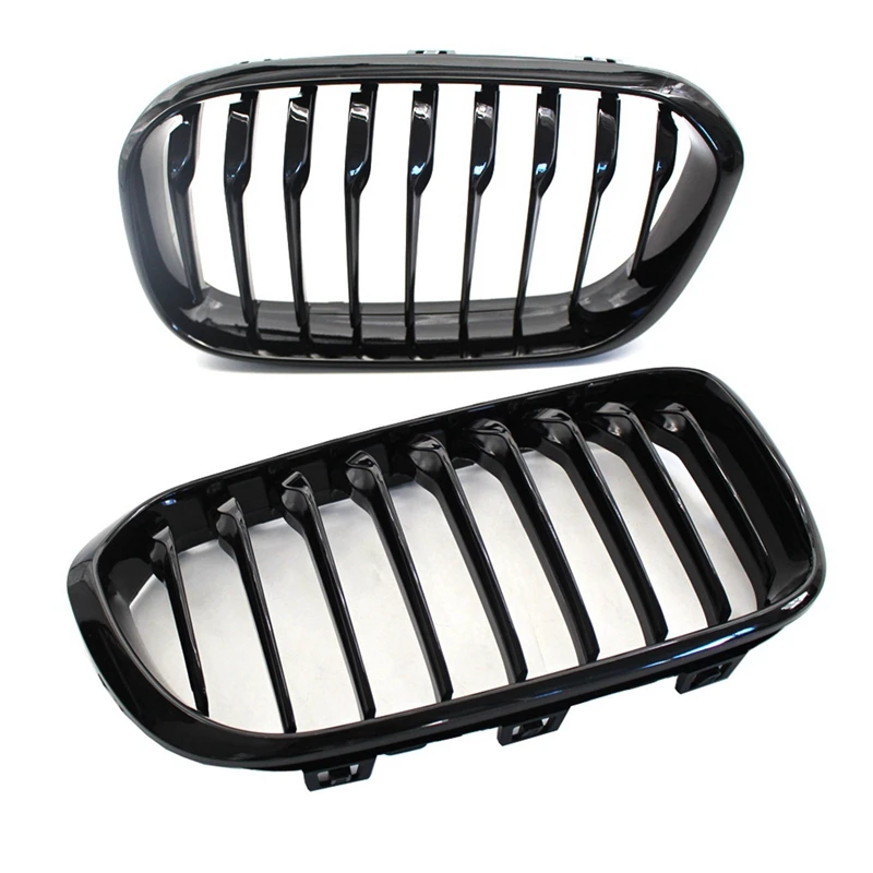 

2 Set Car Accessories: 1 Set Front Hood Grille Single Slat Kidney Grille & 1 Set Car Film Tools Squeegee Scraper Kit