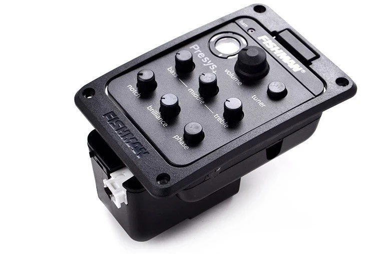 Env&iacute;o gratis por DHL, 25 unidades/varios lotes de ecualizador de 4 bandas de alta calidad, guitarra ac&uacute;stica, altavoz frontal piezzoe-2