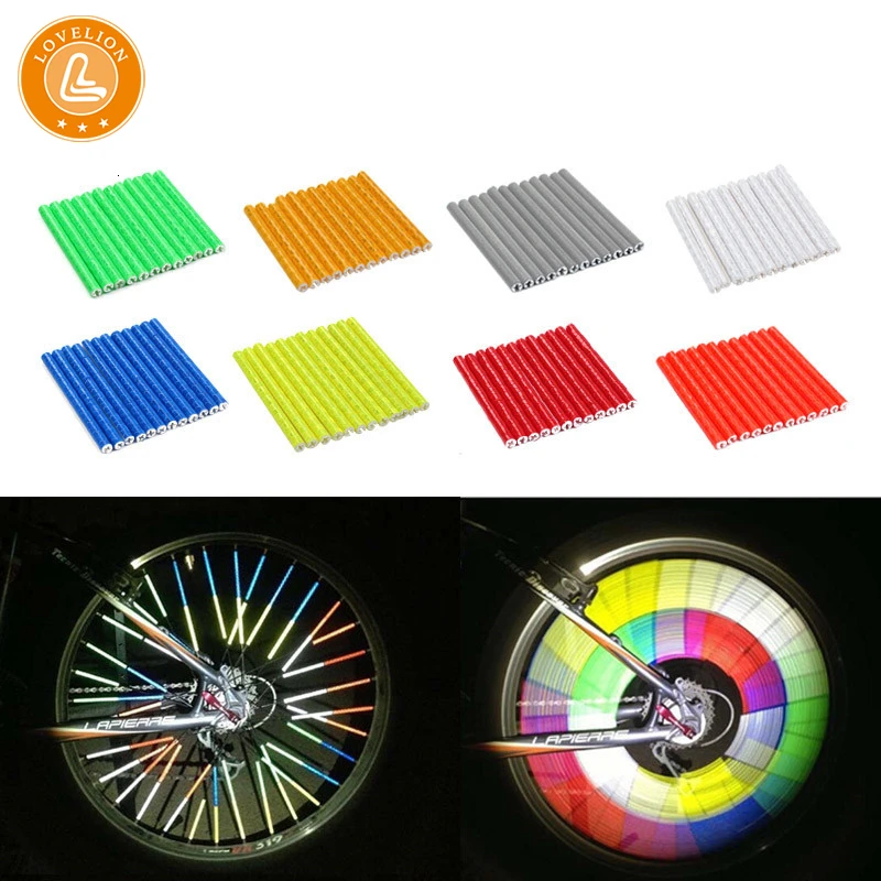 

LOVELION Dead fly bike spoke wheel reflective strip riding wind wheel reflective strip mountain e-bike rim reflective strip