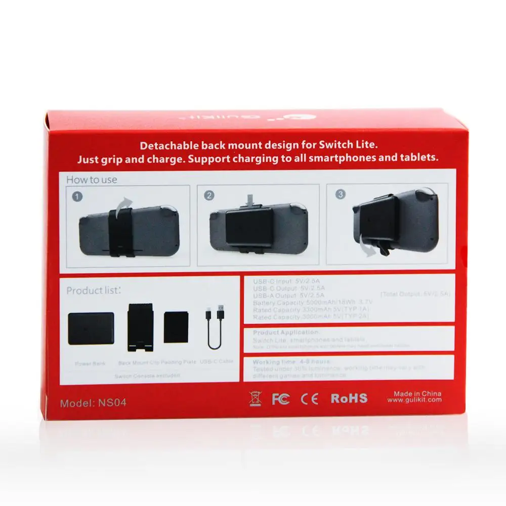 Внешний аккумулятор на 5000 мА · ч с креплением заднюю панель зарядного устройства