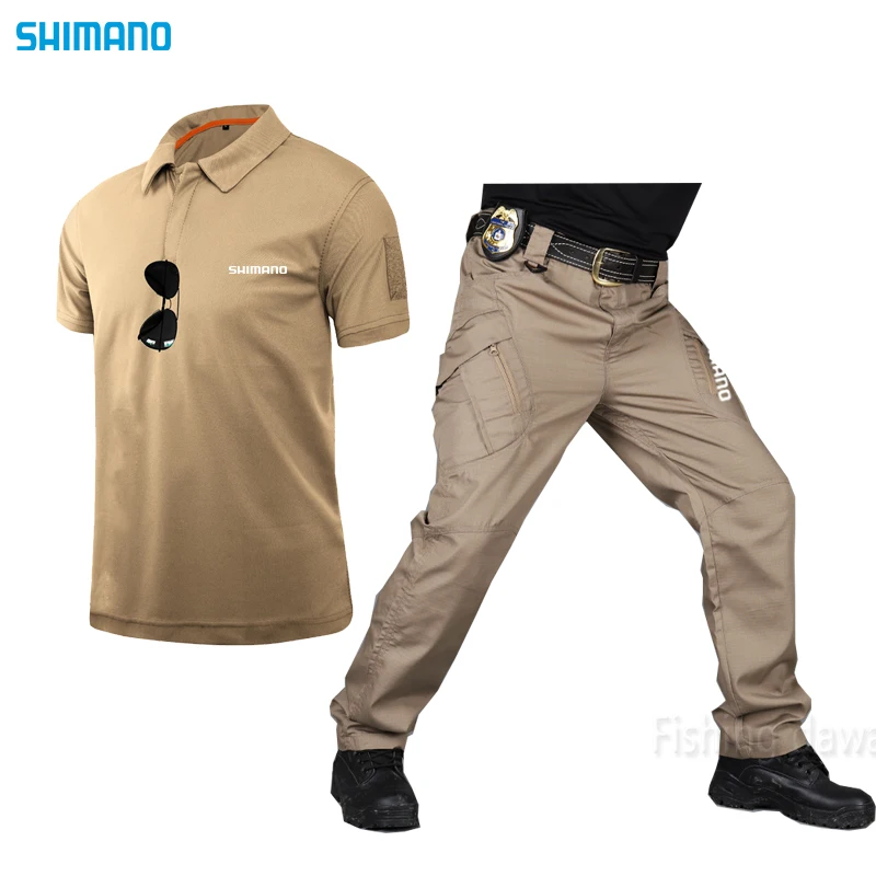 

Summer Thin Short Sleeve Fishing Set Daiwa Breathable Quick Dry Fishing Suit Casul Tactics Hiking Camping Outdoor Sport Clothing