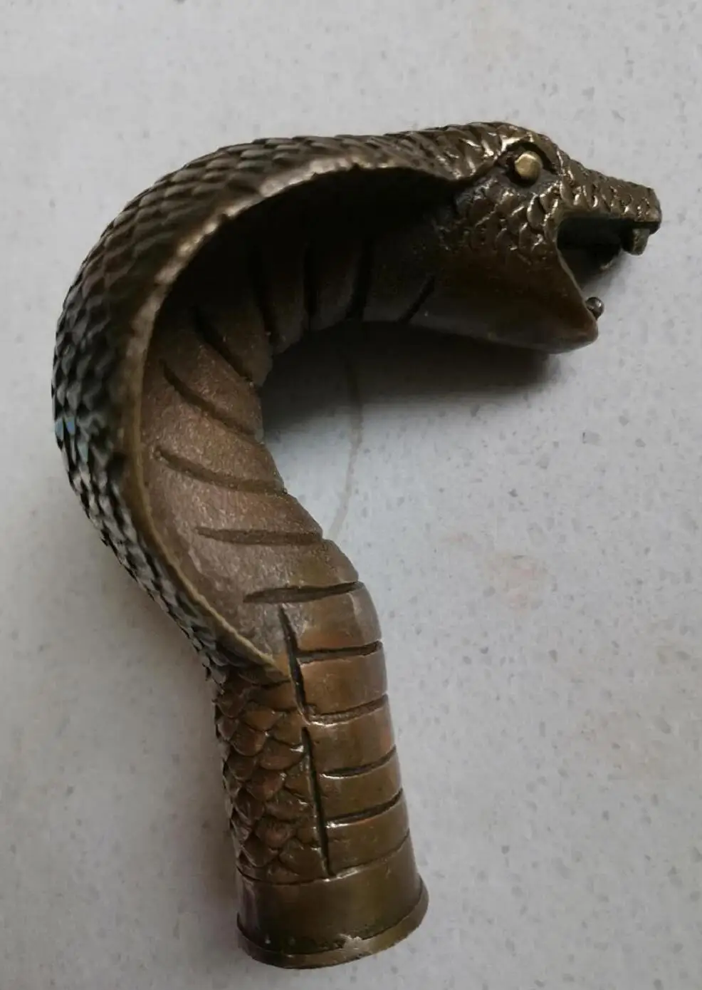 Подарки резная змеиная бронзовая головка костыли ведущий трость | Дом и сад