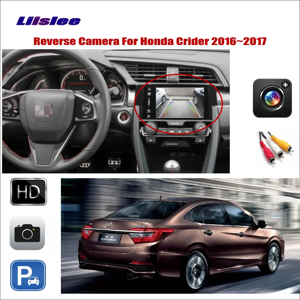 Автомобильная камера заднего вида для Honda Crider 2016 ~ 2017 парковка совместима с