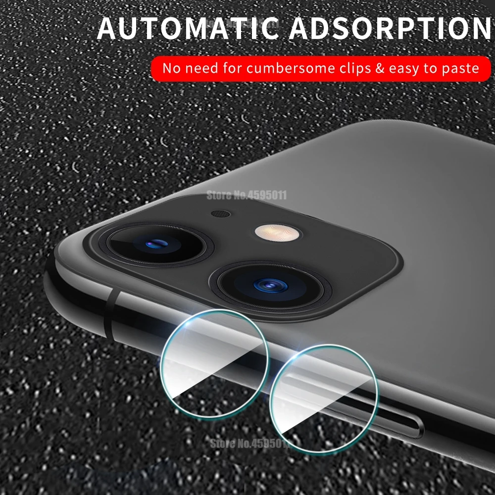 2 шт. 9D заднего экрана объектива камеры для iPhone 11 защита из закаленного стекла