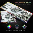 Игровой RGB коврик для мыши с пейзажным рисунком, компьютерная подсветка, большой коврик для мыши XXL, Настольный коврик для клавиатуры