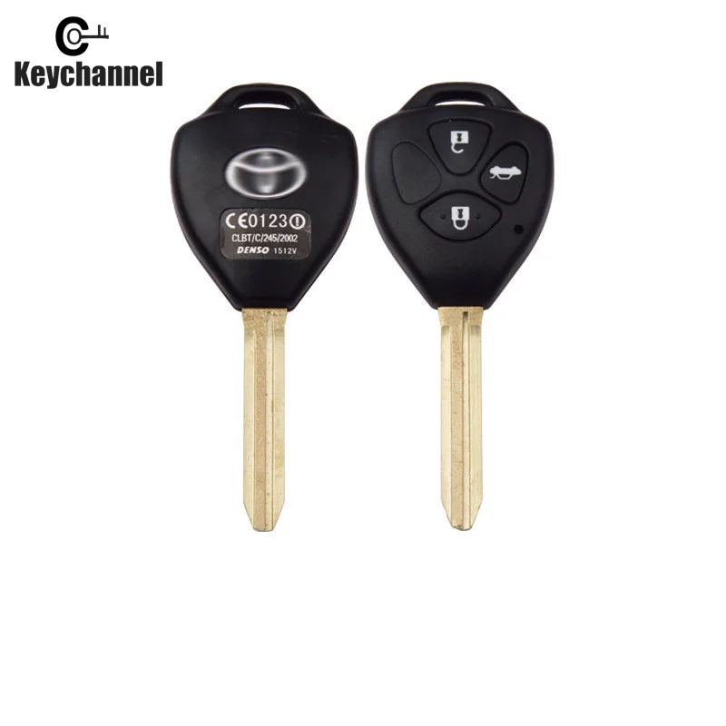 1 шт. чехол для ключа Toyota Corolla Camry Reiz RAV4 Crown Avalon Venza 2/3/4 сменная кнопка телефона