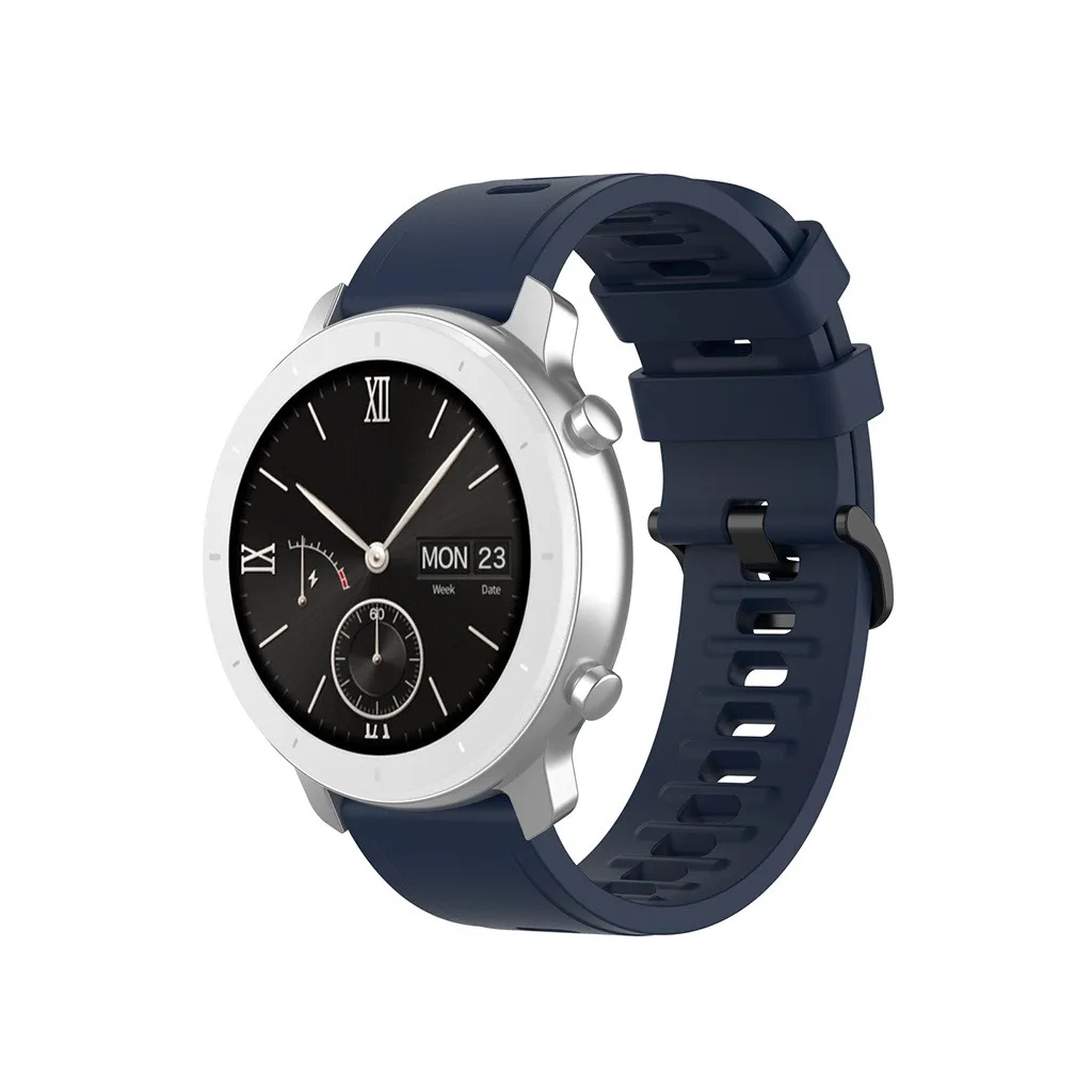 10 видов цветов силиконовый Wirst ремешок для наручных часов Xiaomi Huami Amazfit GTR 42 мм