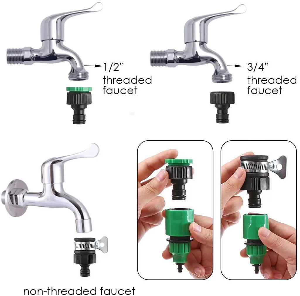 

Water Cans Irrigation System Kit Drip Kit Garden Timer Tubing Hose Watering Drip Kits Flower pot watering can Garden tool