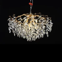 led nordic crystal chandelier luxury home decoration chandelier lamp living room lobby crystal lighting