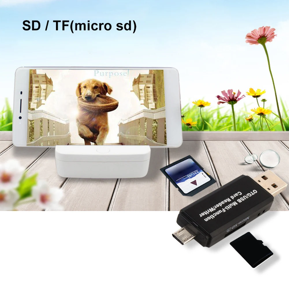 Кардридер USB 2 0 Type C к S D MicroSD TF адаптер для ноутбуков аксессуары OTG кардридер
